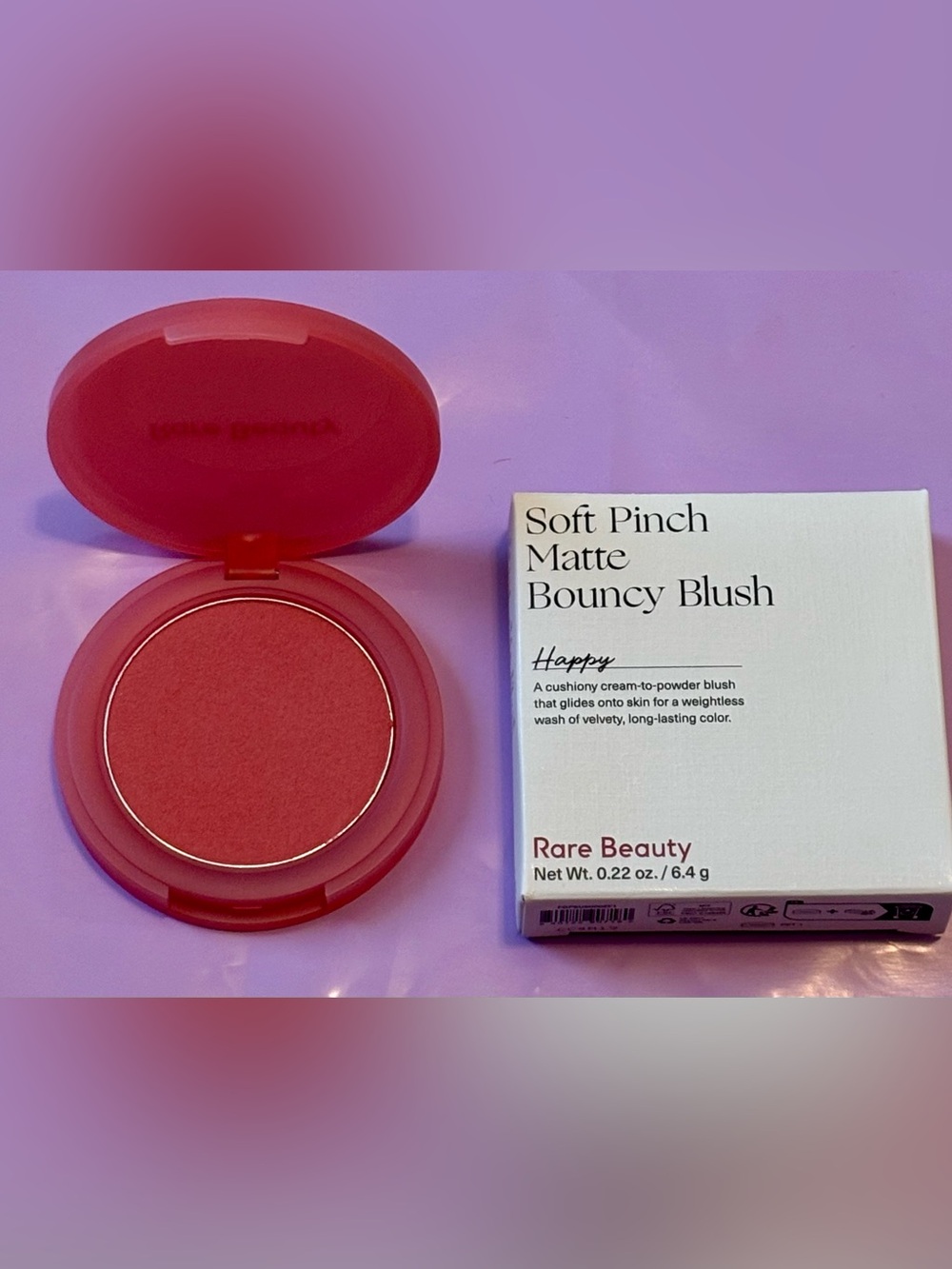 Rare Beauty Soft Pinch Matte Bouncy Blush — Coral Pink (Happy)